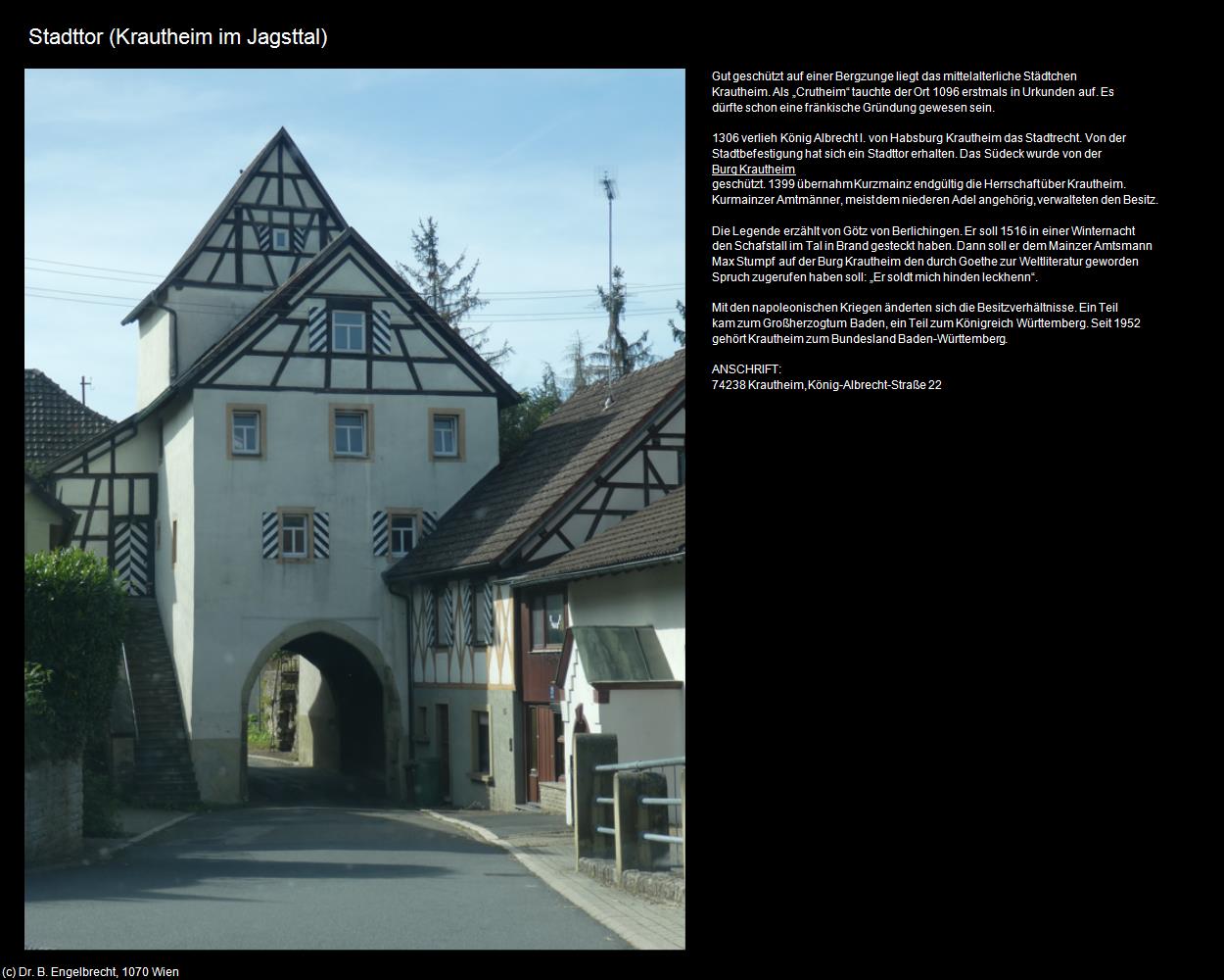 Stadttor (Krautheim im Jagsttal) in Kulturatlas-BADEN-WÜRTTEMBERG(c)B.Engelbrecht