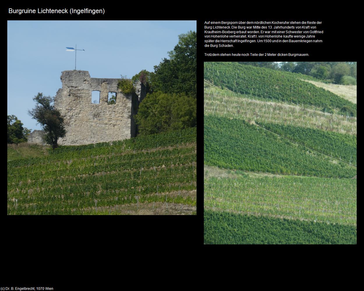 Burgruine Lichteneck (Ingelfingen) in Kulturatlas-BADEN-WÜRTTEMBERG