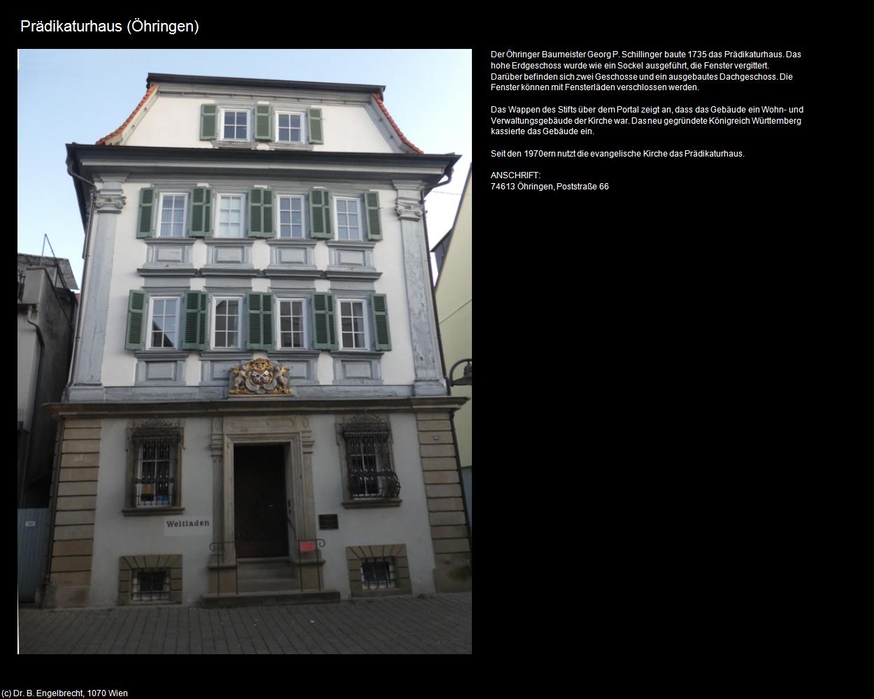 Prädikaturhaus (Öhringen) in Kulturatlas-BADEN-WÜRTTEMBERG