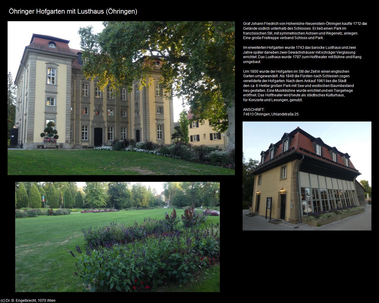 Öhringer Hofgarten mit Lusthaus (Öhringen) in Kulturatlas-BADEN-WÜRTTEMBERG