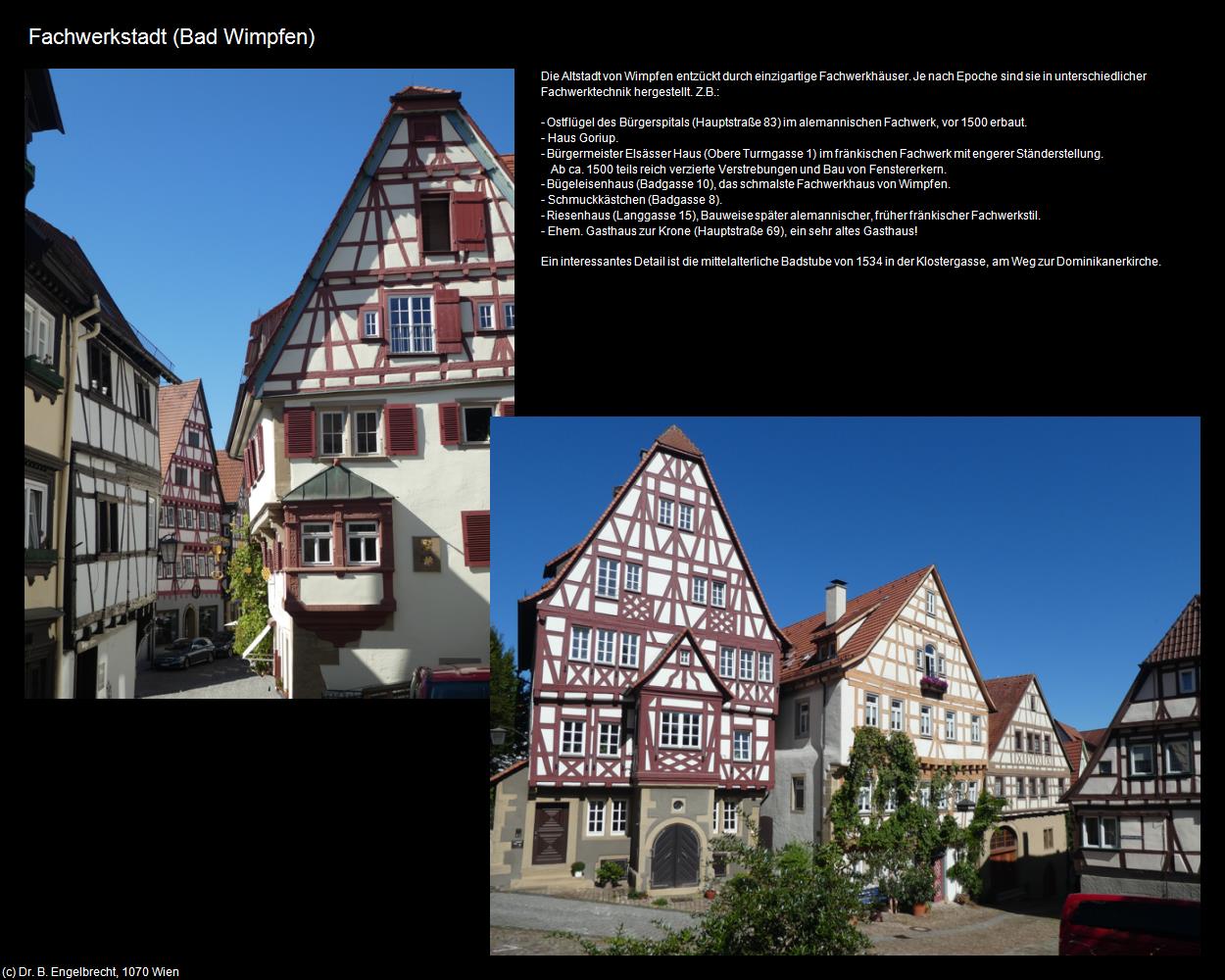 Fachwerkstadt (Bad Wimpfen) in Kulturatlas-BADEN-WÜRTTEMBERG