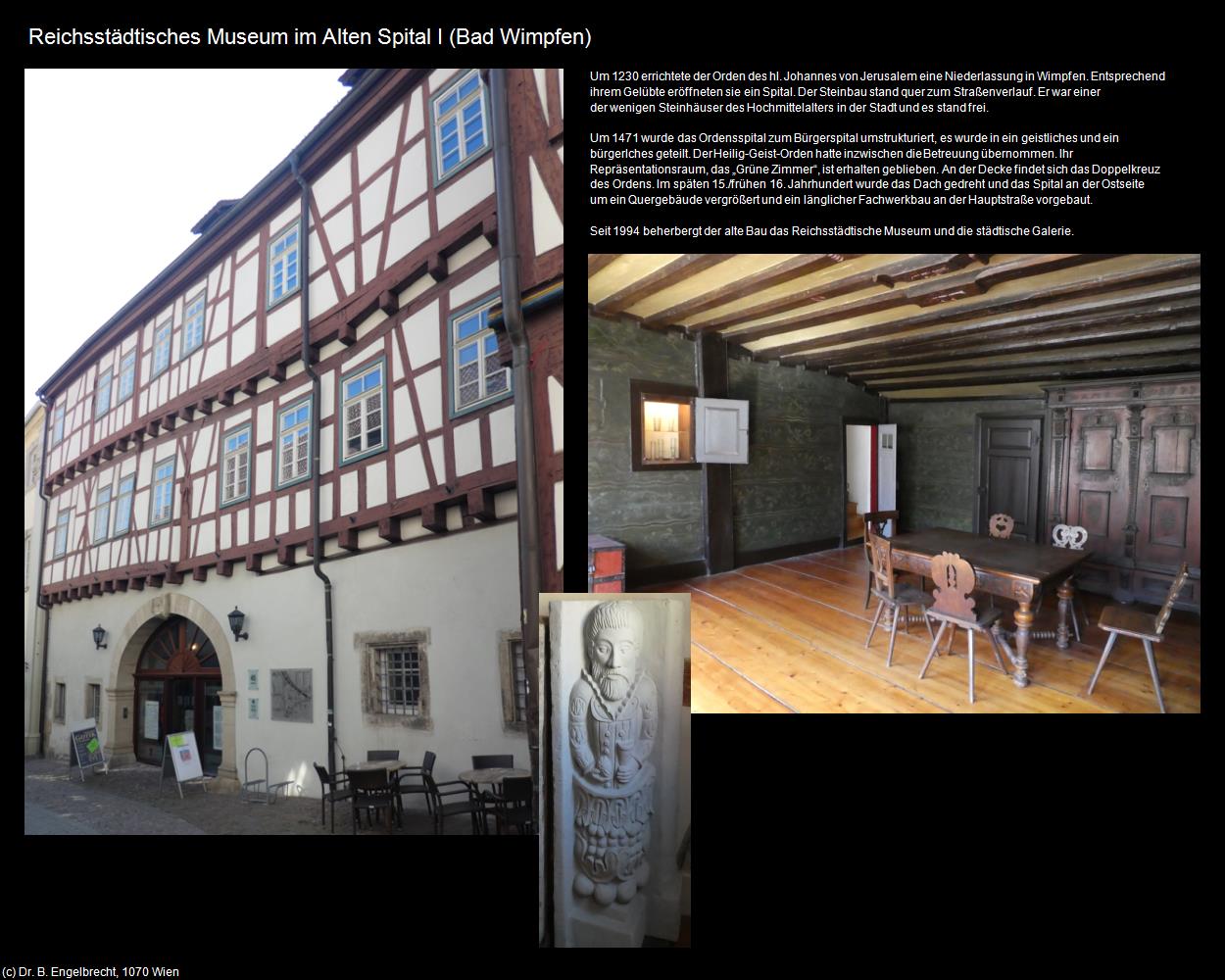 Reichstädtischen Museum im Alten Spital I  (Bad Wimpfen) in Kulturatlas-BADEN-WÜRTTEMBERG