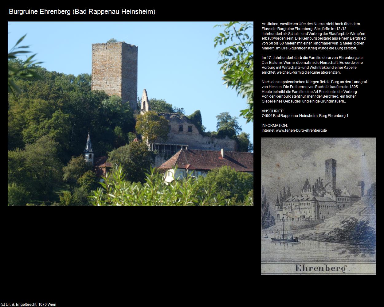 Burgruine Ehrenberg (Heinsheim) (Bad Rappenau) in Kulturatlas-BADEN-WÜRTTEMBERG