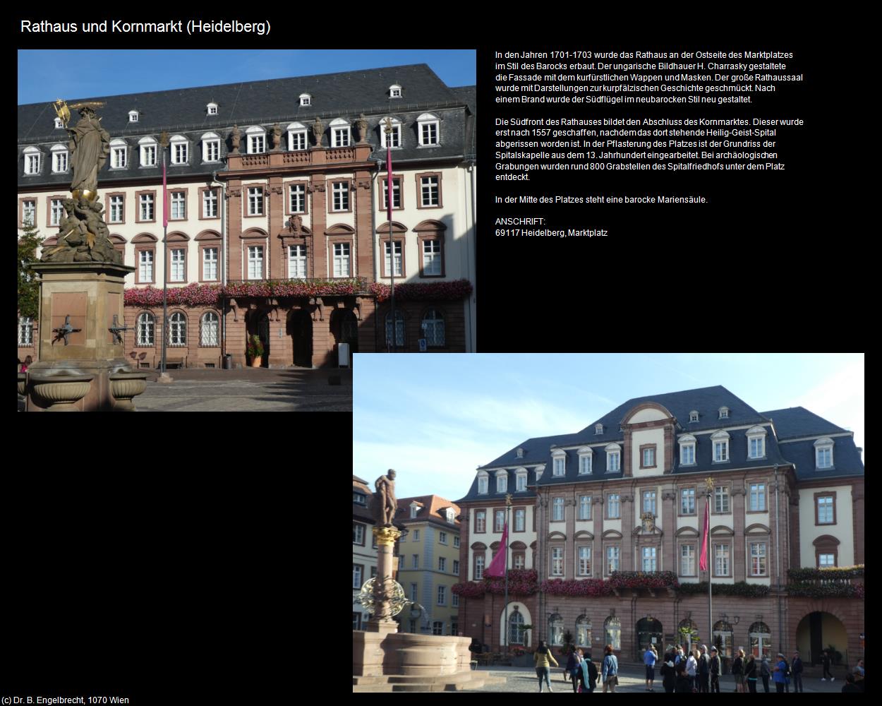 Rathaus und Kornmarkt (Heidelberg) in Kulturatlas-BADEN-WÜRTTEMBERG