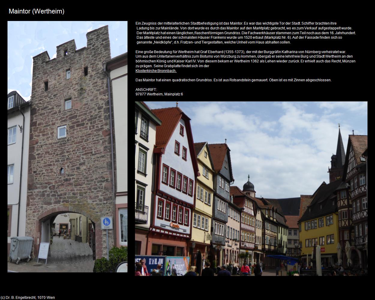 Maintor (Wertheim)  (Wertheim) in Kulturatlas-BADEN-WÜRTTEMBERG(c)B.Engelbrecht