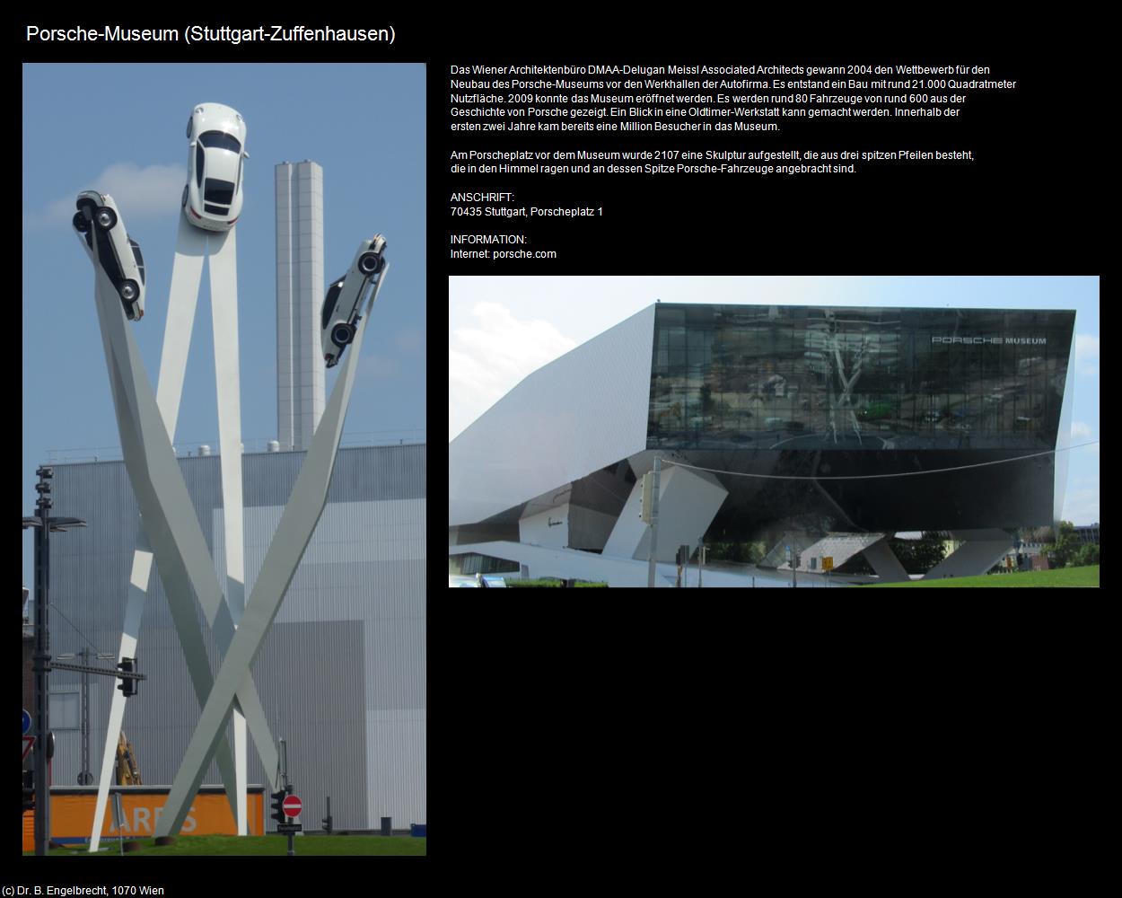 Porsche-Museum (Zuffenhausen) (Stuttgart) in Kulturatlas-BADEN-WÜRTTEMBERG