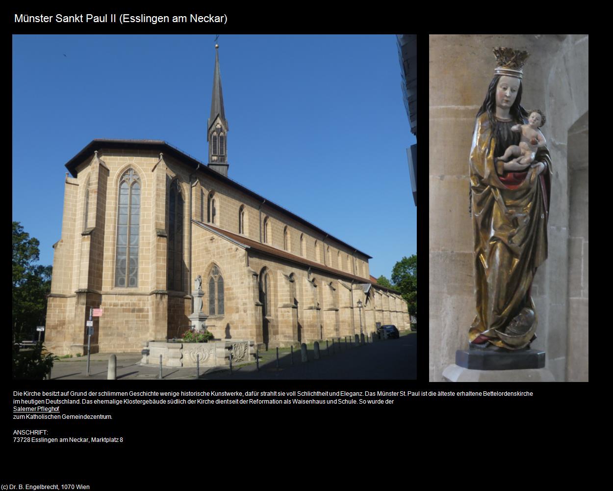 Münster St. Paul II (Esslingen am Neckar) in Kulturatlas-BADEN-WÜRTTEMBERG(c)B.Engelbrecht