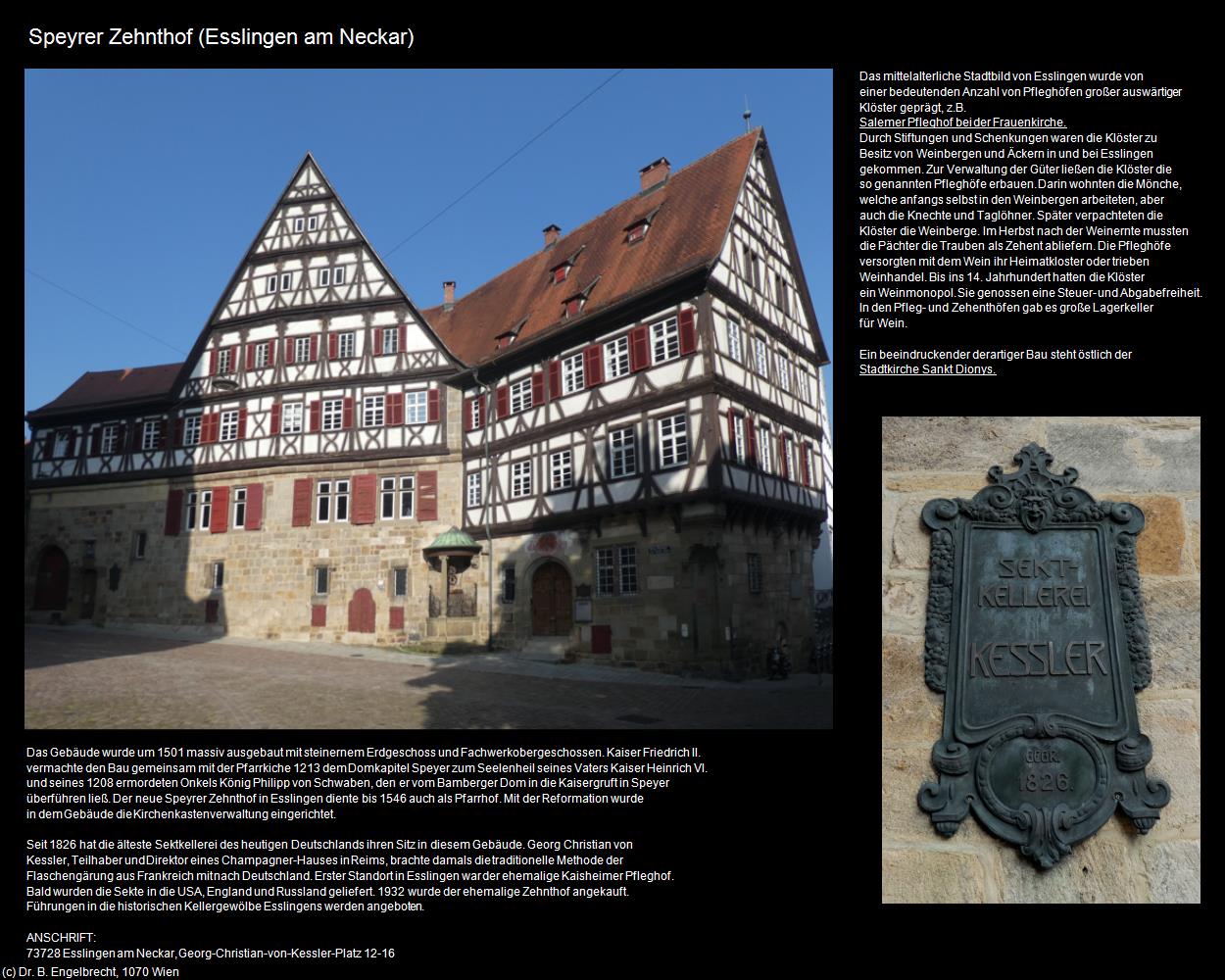 Speyrer Zehnthof (Esslingen am Neckar) in Kulturatlas-BADEN-WÜRTTEMBERG(c)B.Engelbrecht