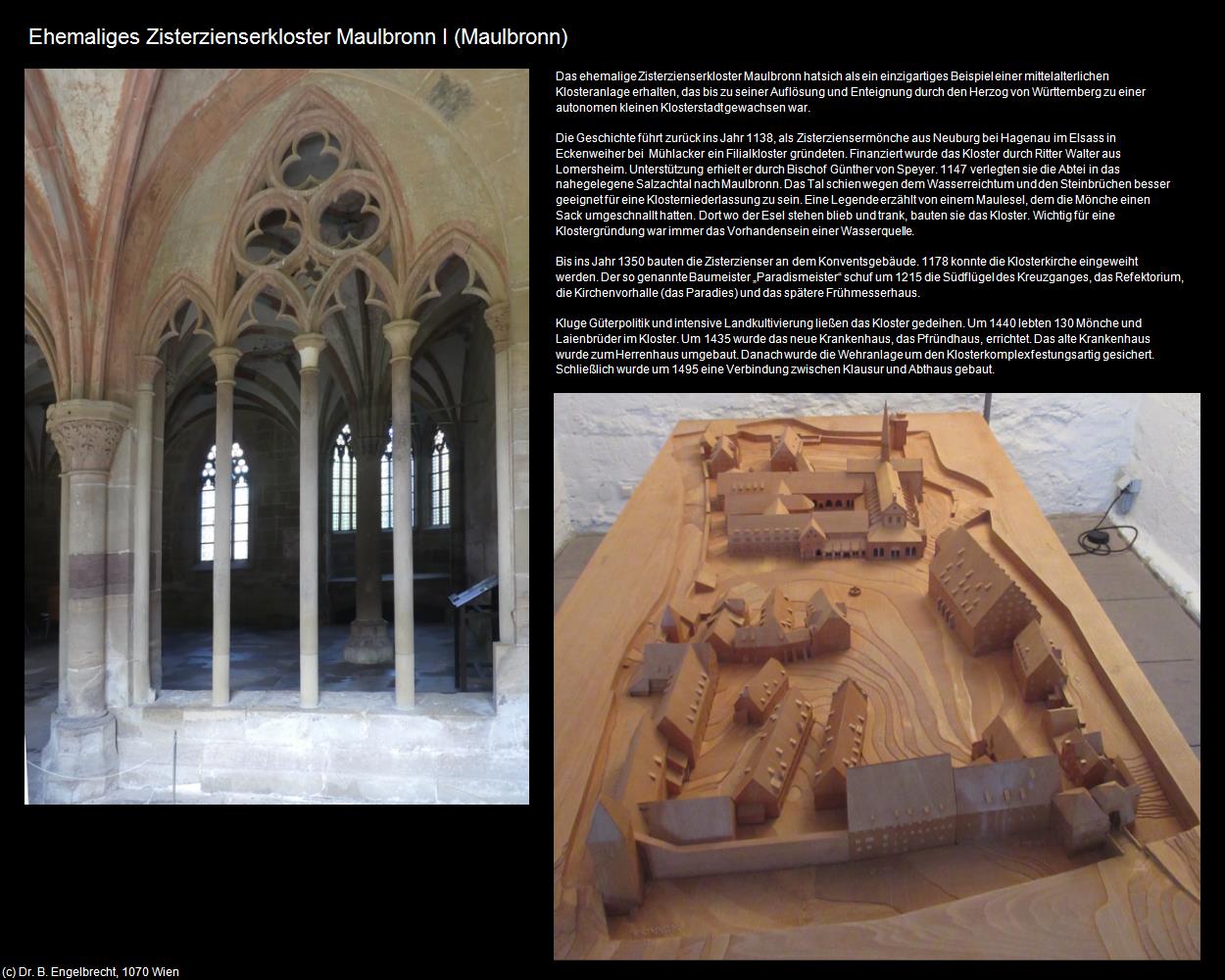 Ehem. Zisterzienserkloster Maulbronn I (Maulbronn) in Kulturatlas-BADEN-WÜRTTEMBERG