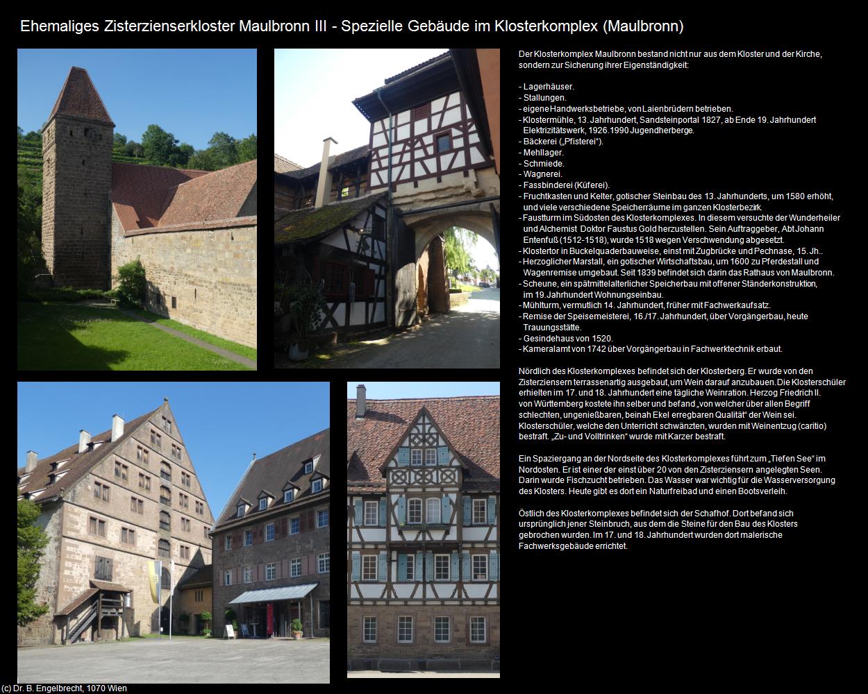 Spezielle Gebäude im Klosterkomplex III (Maulbronn) in Kulturatlas-BADEN-WÜRTTEMBERG