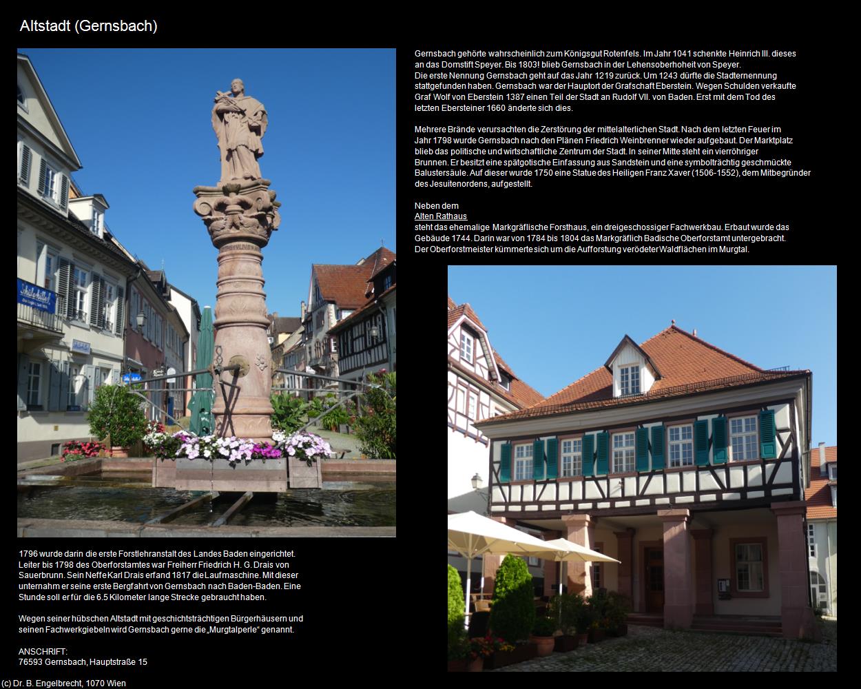 Altstadt (Gernsbach) in Kulturatlas-BADEN-WÜRTTEMBERG(c)B.Engelbrecht