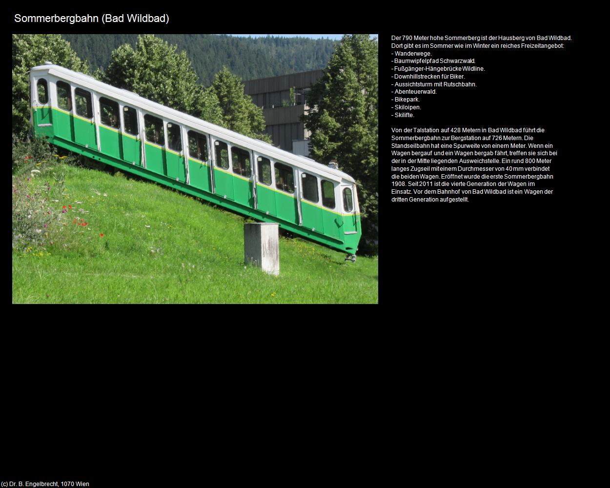 Sommerbergbahn (Bad Wildbad) in Kulturatlas-BADEN-WÜRTTEMBERG