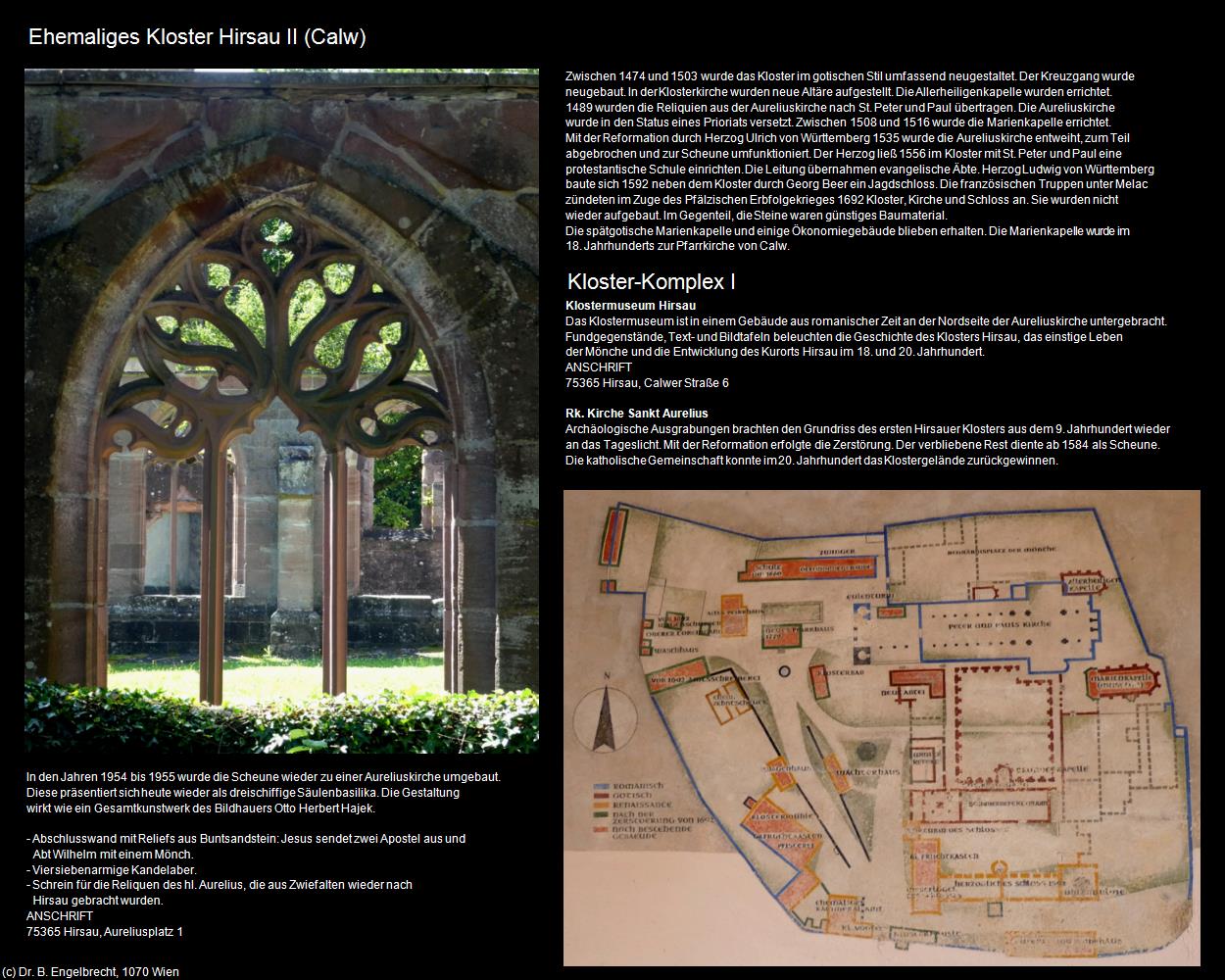 Ehem. Kloster Hirsau II (Calw) in Kulturatlas-BADEN-WÜRTTEMBERG