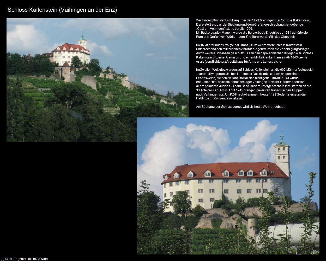 Schloss Kaltenstein (Vaihingen an der Enz) in Kulturatlas-BADEN-WÜRTTEMBERG