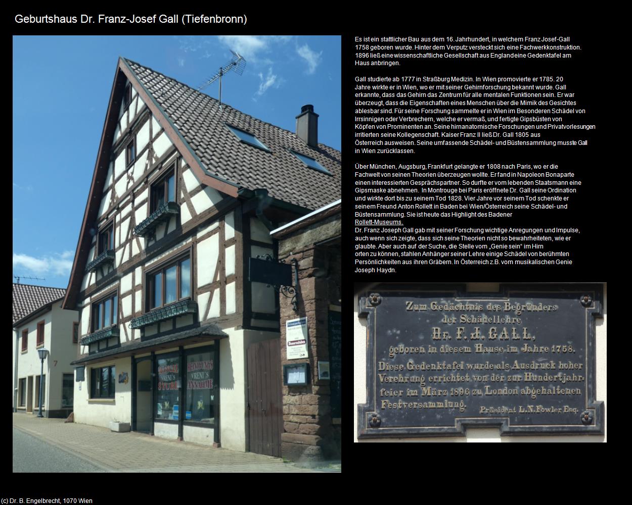 Geburtshaus Dr. Gall (Tiefenbronn) in Kulturatlas-BADEN-WÜRTTEMBERG(c)B.Engelbrecht