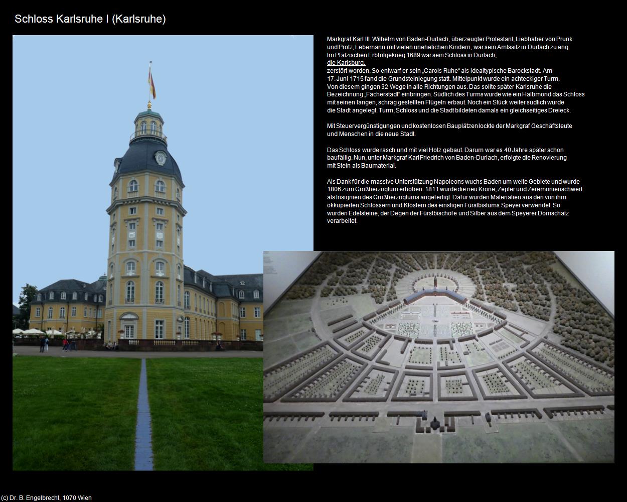 Schloss Karlsruhe I (Karlsruhe) in Kulturatlas-BADEN-WÜRTTEMBERG(c)B.Engelbrecht