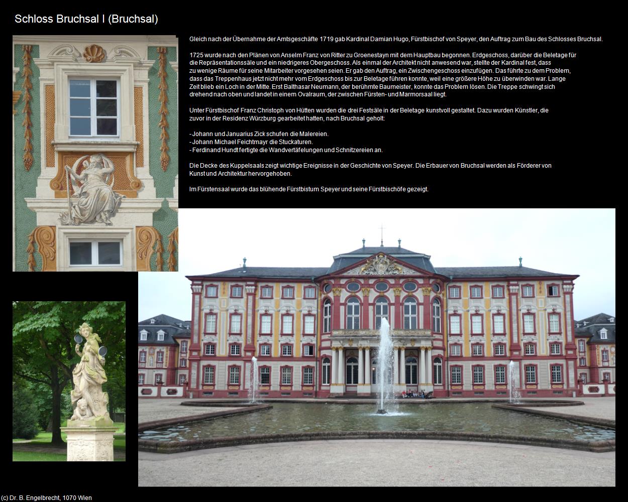 Schloss Bruchsal I (Bruchsal) in Kulturatlas-BADEN-WÜRTTEMBERG