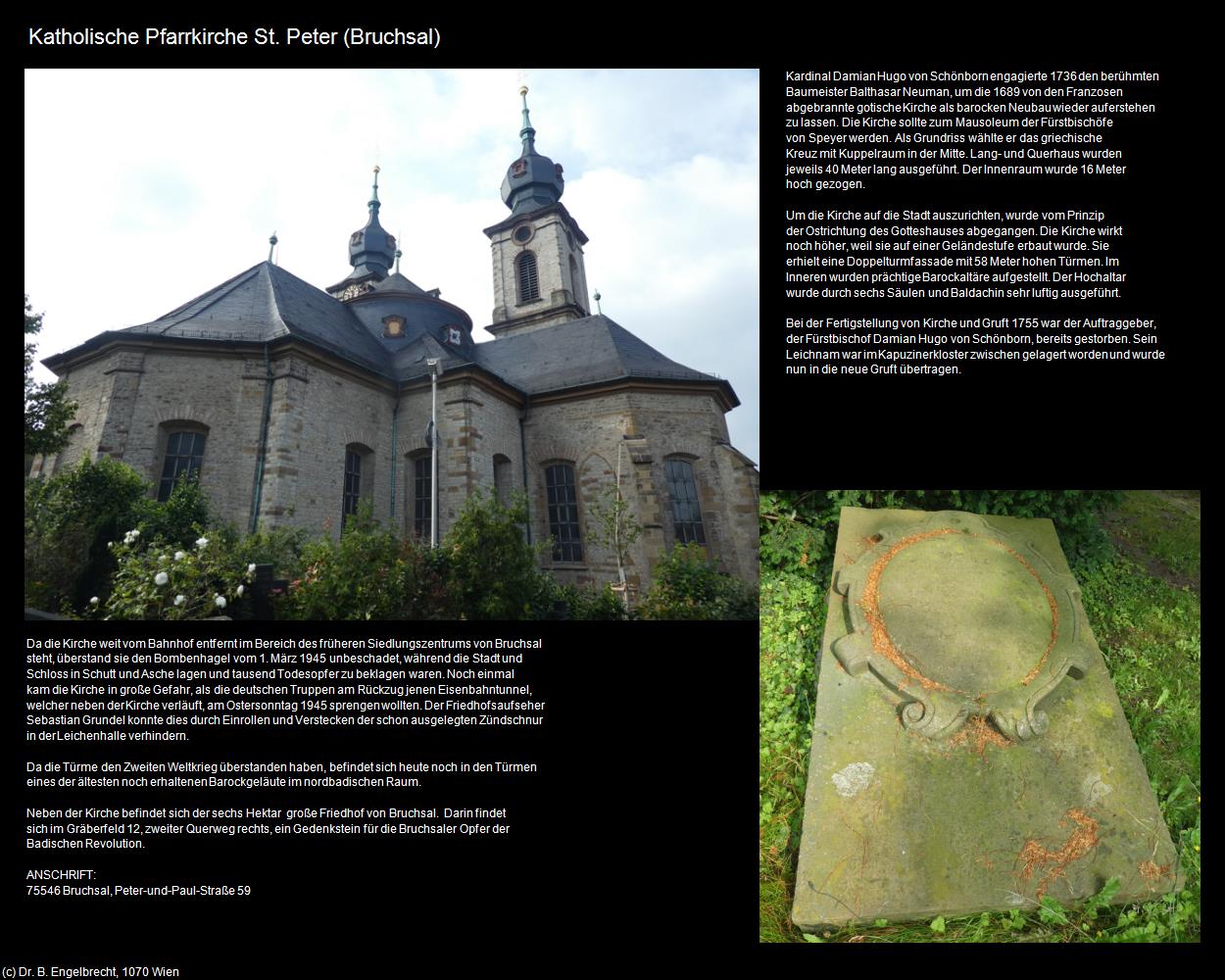 Rk. Pfk. St. Peter (Bruchsal) in Kulturatlas-BADEN-WÜRTTEMBERG