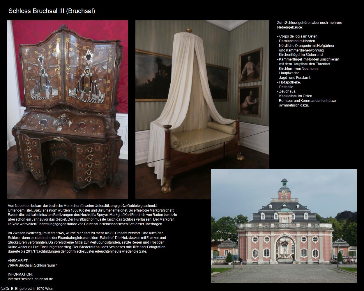 Schloss Bruchsal III (Bruchsal) in Kulturatlas-BADEN-WÜRTTEMBERG