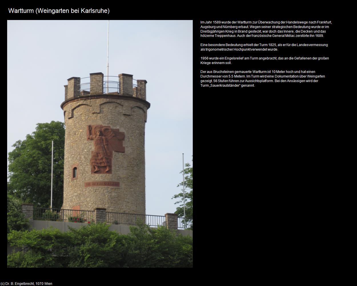 Wartturm (Weingarten bei Karlsruhe) in Kulturatlas-BADEN-WÜRTTEMBERG