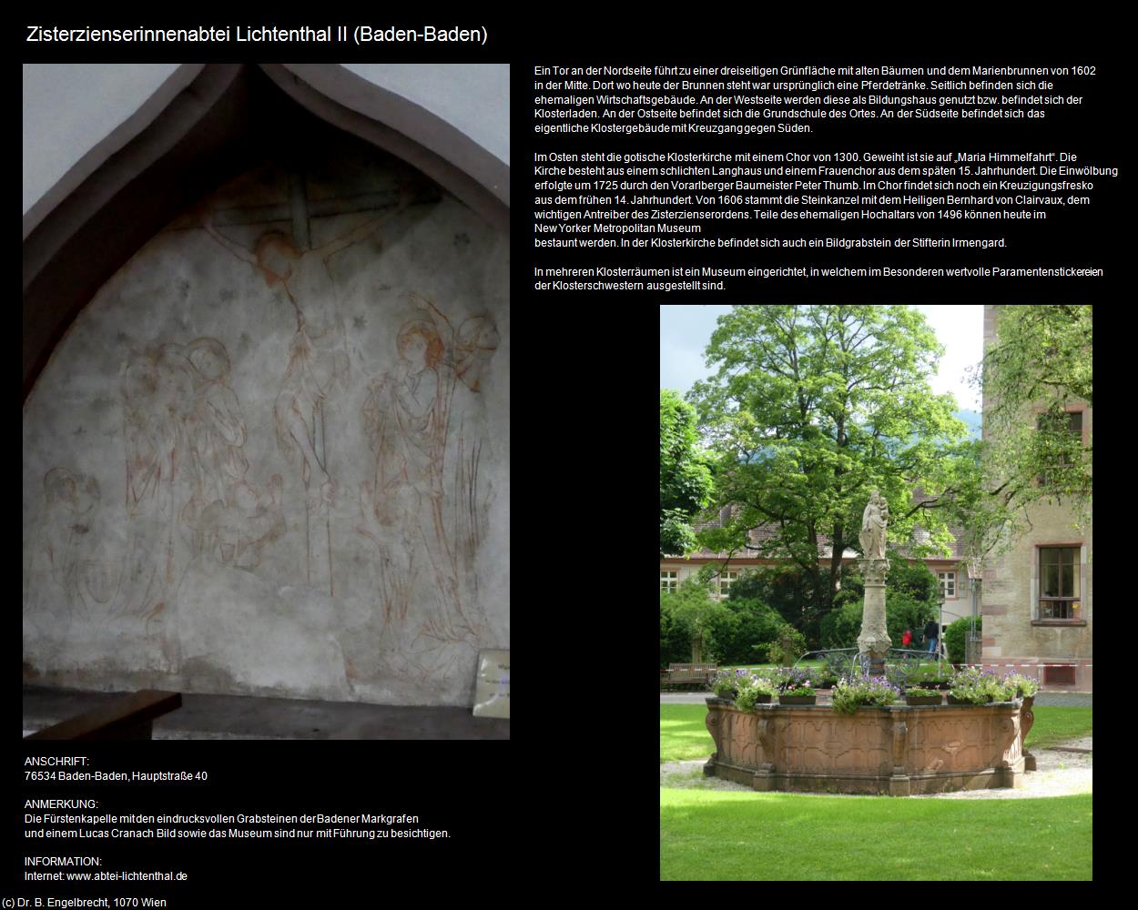 Kloster Lichtenthal II (Baden-Baden) in Kulturatlas-BADEN-WÜRTTEMBERG