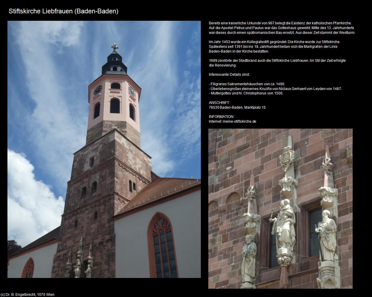 Stiftskirche Liebfrauen (Baden-Baden) in Kulturatlas-BADEN-WÜRTTEMBERG