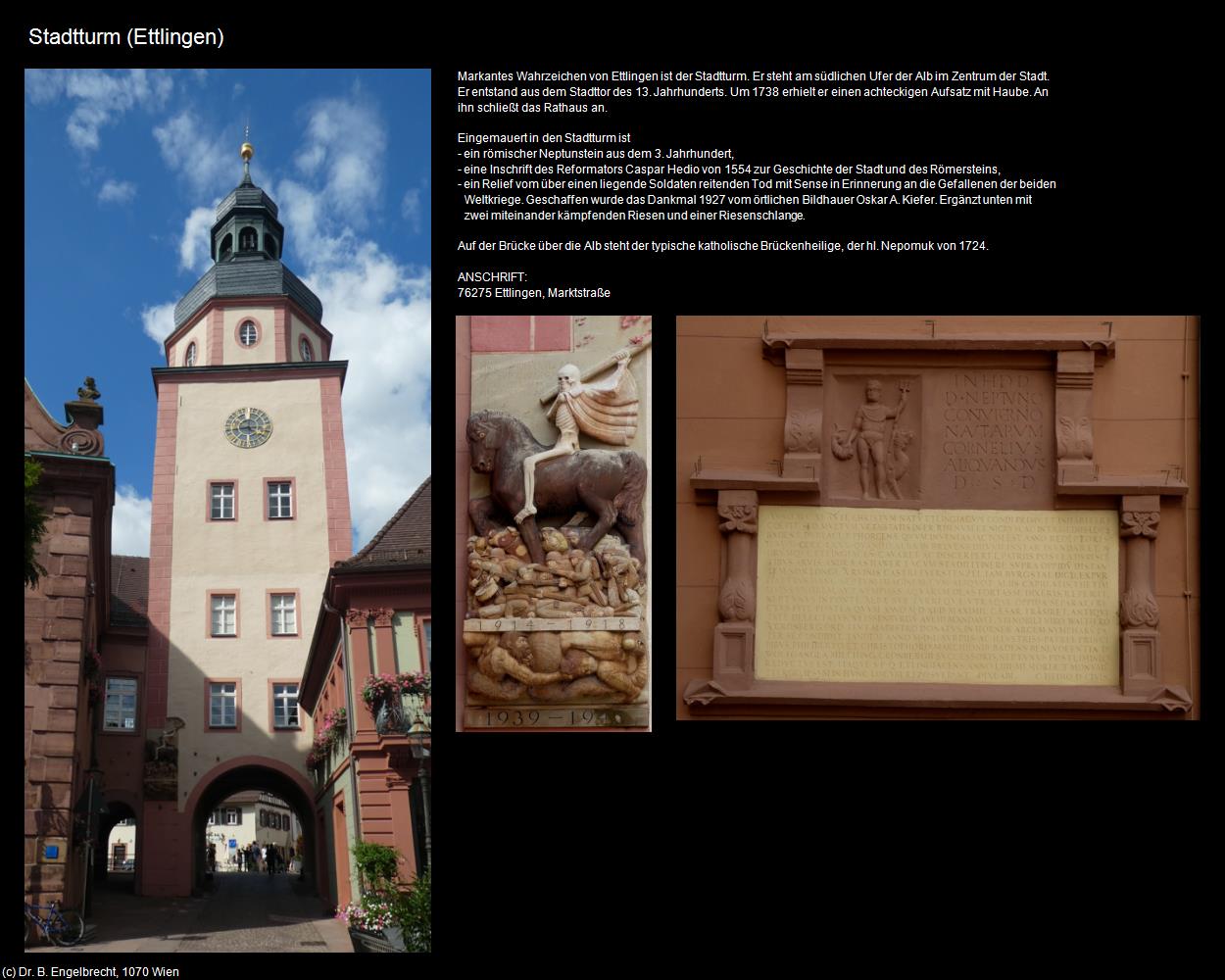 Stadtturm (Ettlingen) in Kulturatlas-BADEN-WÜRTTEMBERG