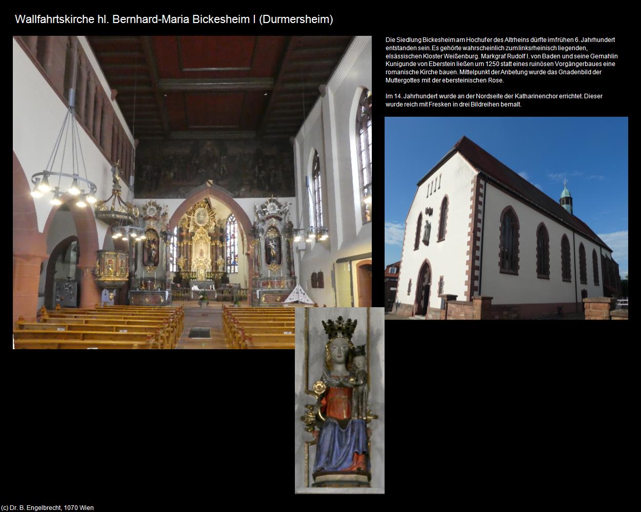 Wallfk. hl. Bernhard-Maria Bickesheim I (Durmersheim) in Kulturatlas-BADEN-WÜRTTEMBERG