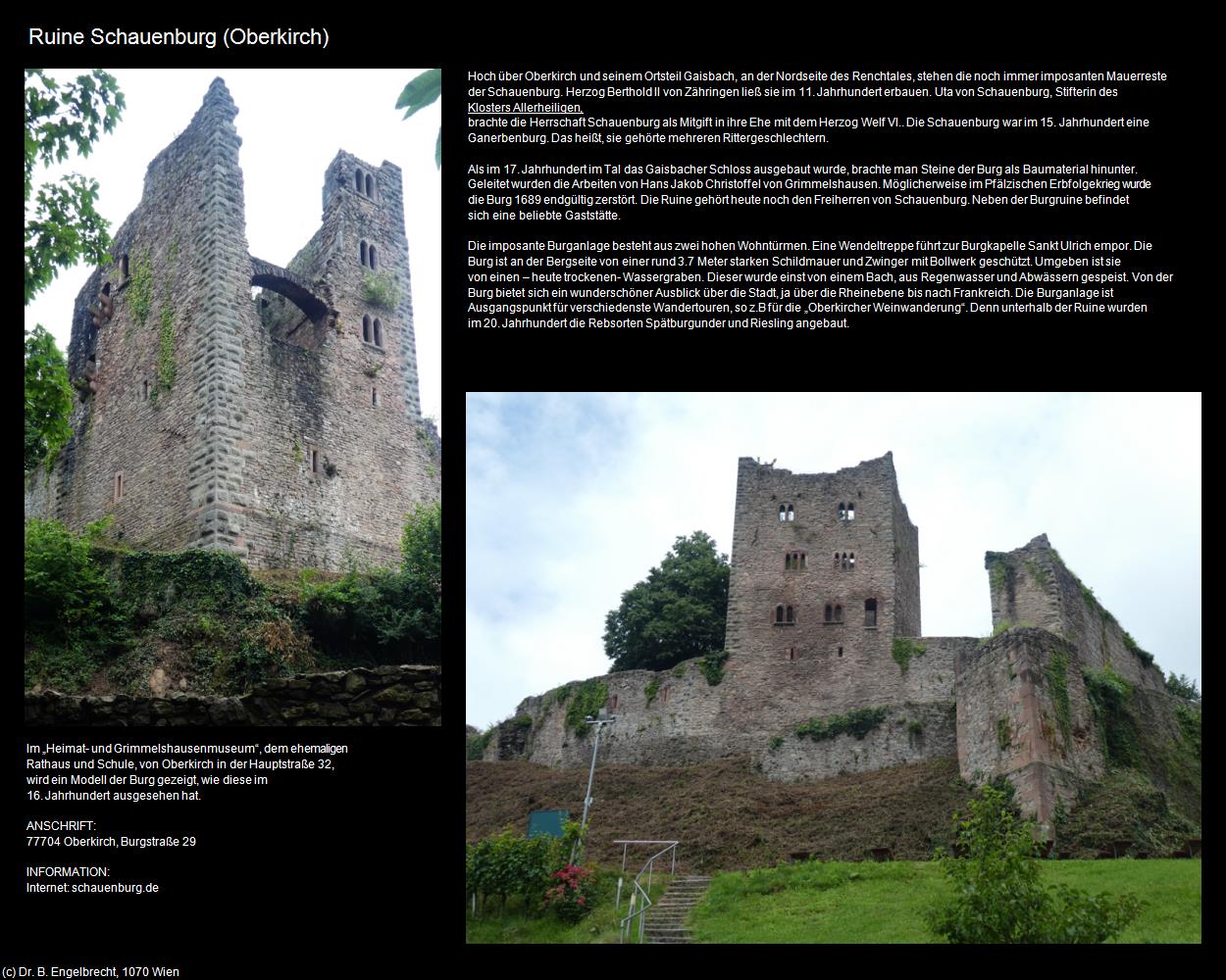 Ruine Schauenburg (Oberkirch) in Kulturatlas-BADEN-WÜRTTEMBERG(c)B.Engelbrecht