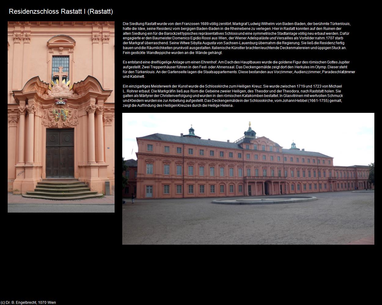 Schloss Rastatt I (Rastatt) in Kulturatlas-BADEN-WÜRTTEMBERG