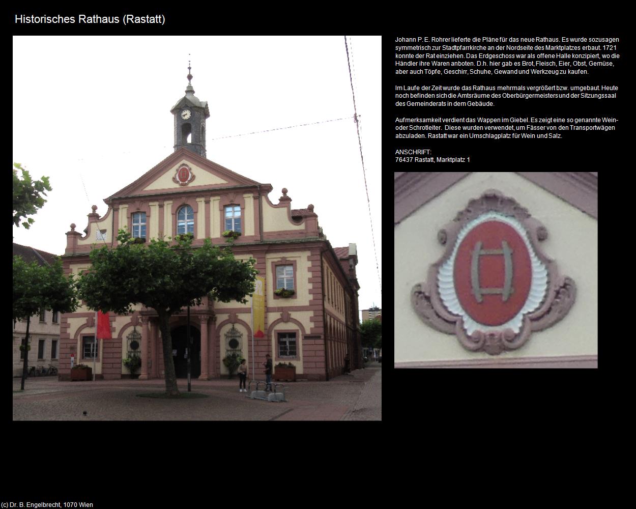 Hist. Rathaus (Rastatt) in Kulturatlas-BADEN-WÜRTTEMBERG