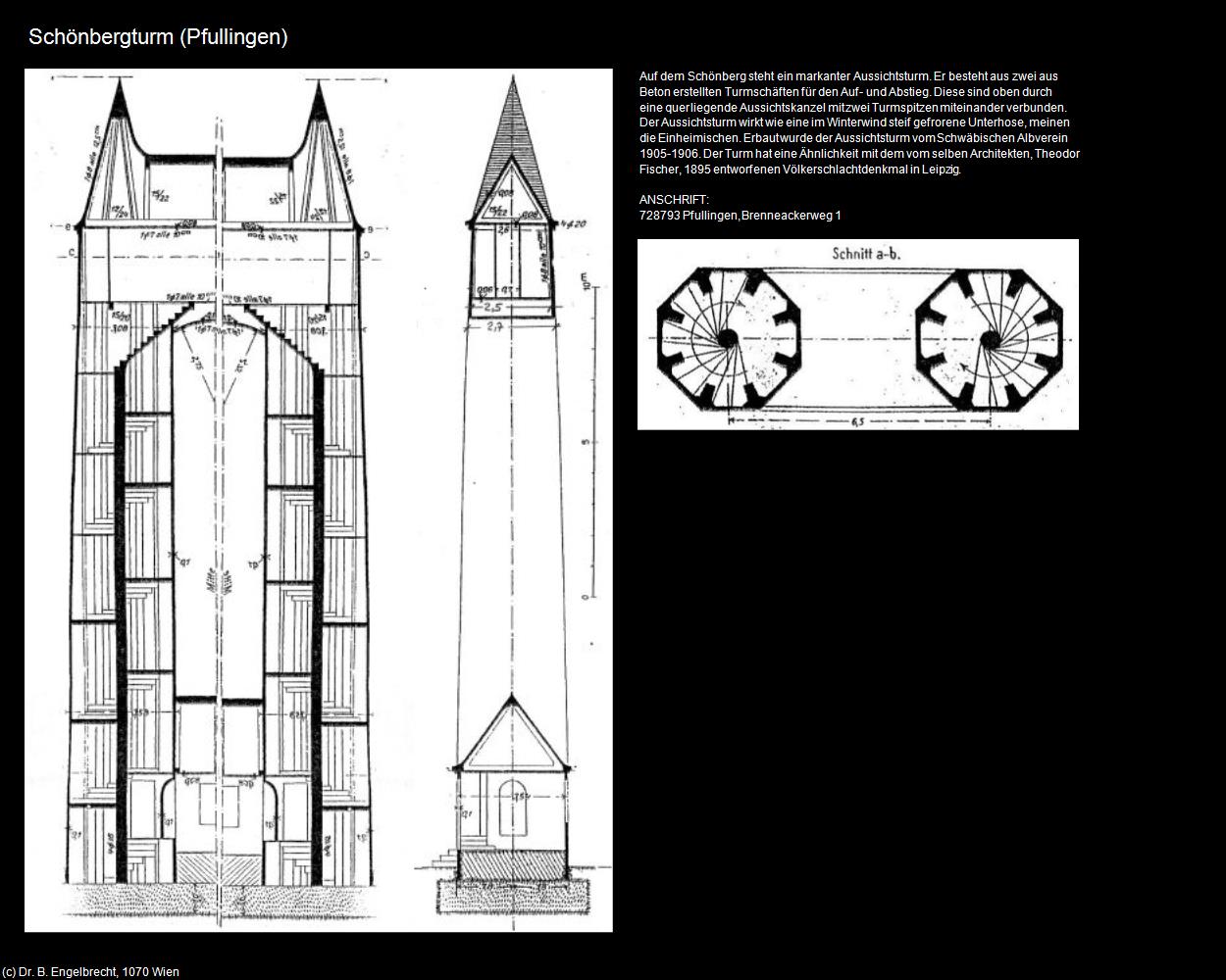 Schönbergturm  (Pfullingen) in Kulturatlas-BADEN-WÜRTTEMBERG