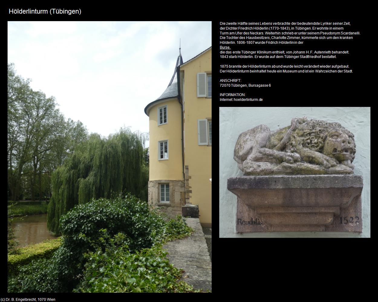 Hölderlinturm  (Tübingen) in Kulturatlas-BADEN-WÜRTTEMBERG(c)B.Engelbrecht