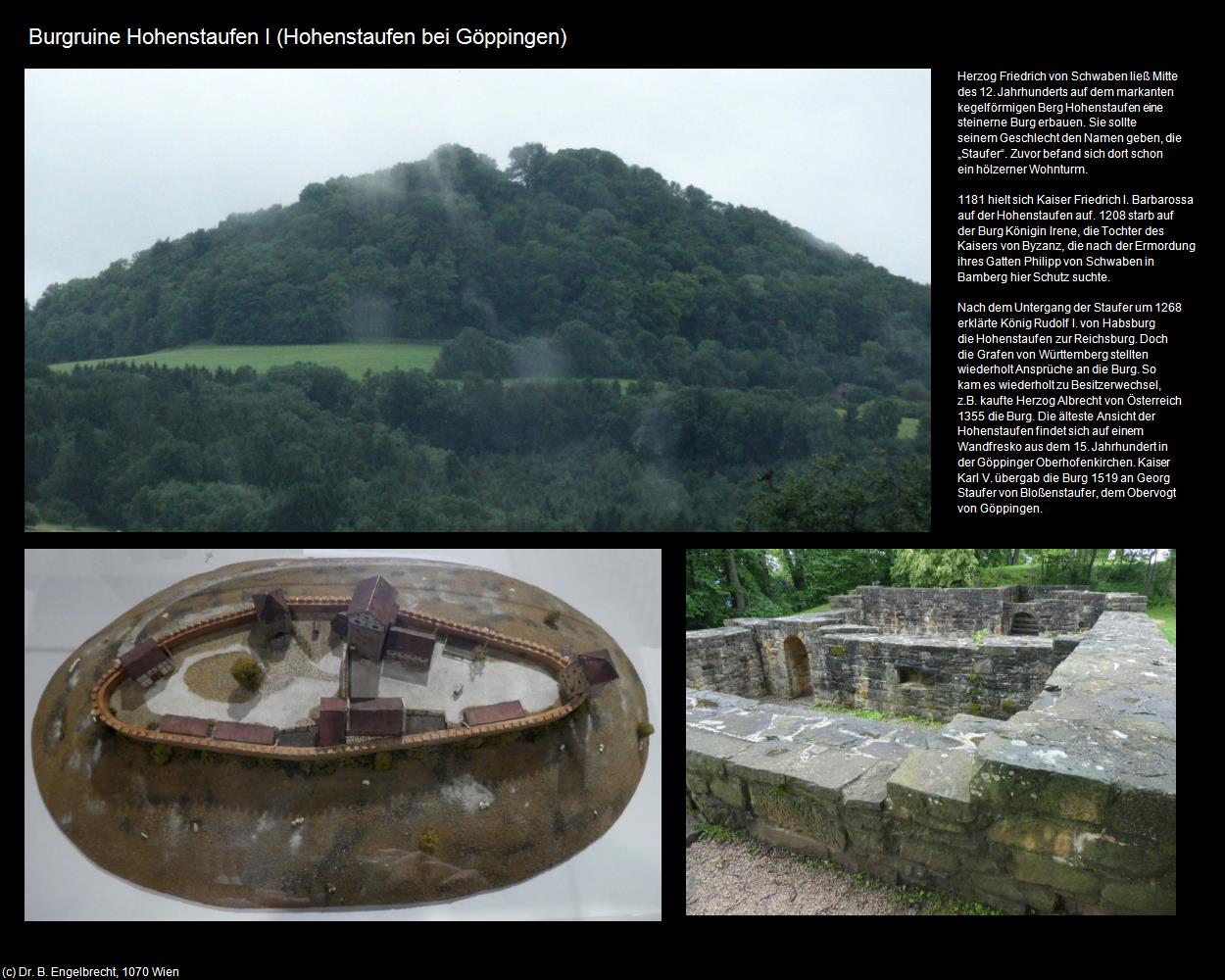 Burgruine Hohenstaufen I  (Hohenstaufen bei Göppingen) in Kulturatlas-BADEN-WÜRTTEMBERG