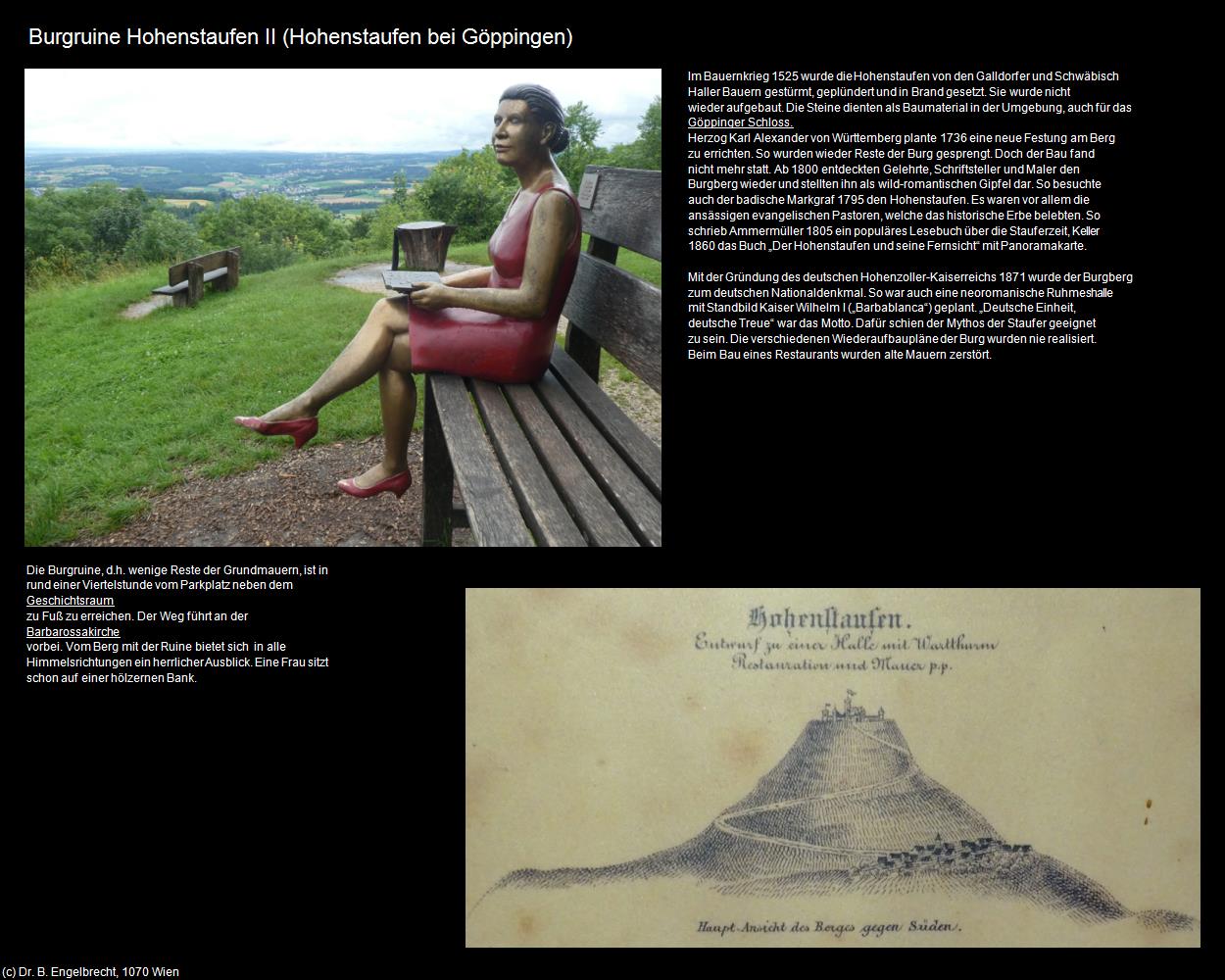 Burgruine Hohenstaufen II  (Hohenstaufen bei Göppingen) in Kulturatlas-BADEN-WÜRTTEMBERG(c)B.Engelbrecht