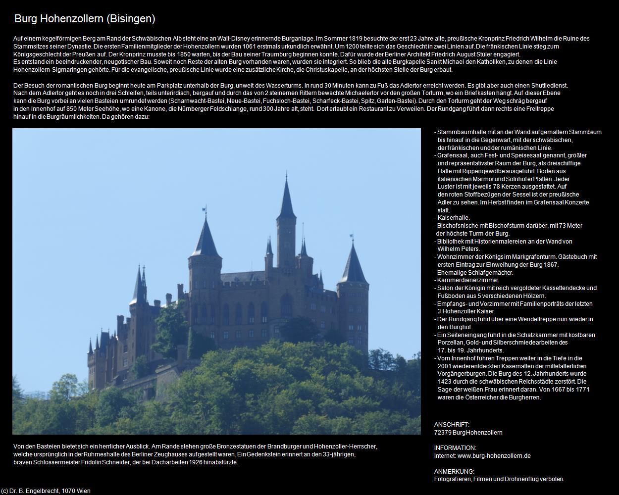 Burg Hohenzollern     (Bisingen     ) in Kulturatlas-BADEN-WÜRTTEMBERG