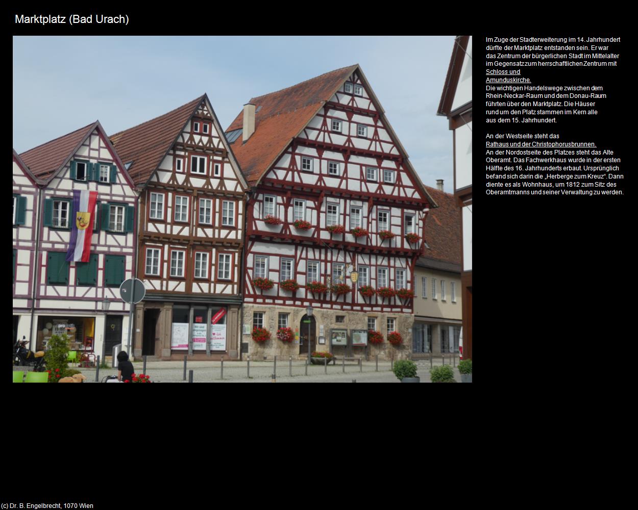 Marktplatz (Bad Urach) in Kulturatlas-BADEN-WÜRTTEMBERG(c)B.Engelbrecht