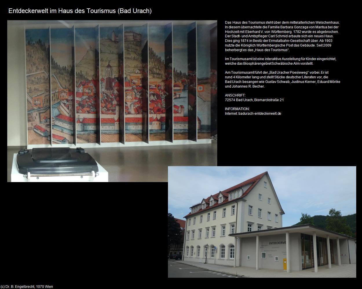 Entdeckerwelt im Haus des Tourismus   (Bad Urach) in Kulturatlas-BADEN-WÜRTTEMBERG