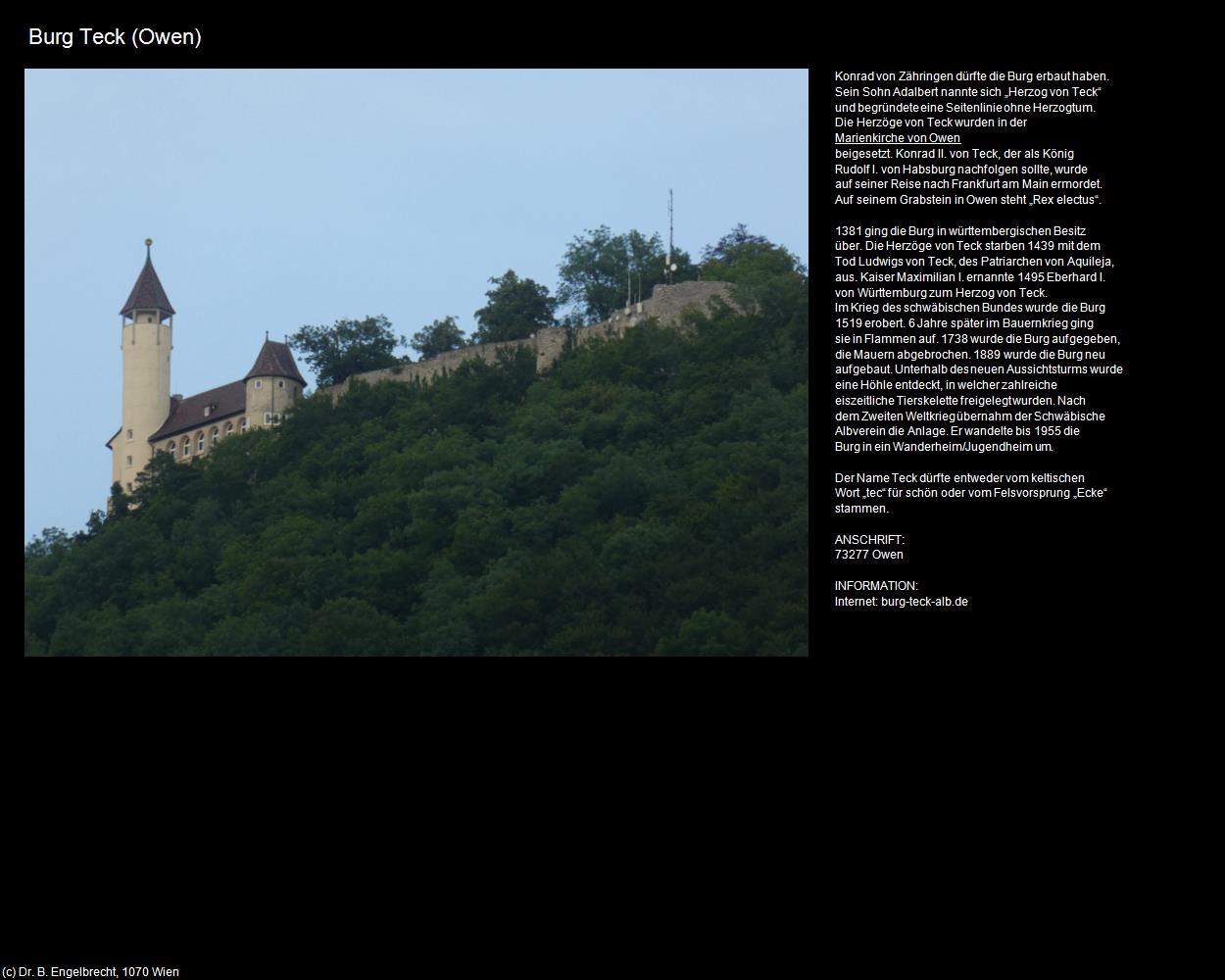 Burg Teck (Owen) in Kulturatlas-BADEN-WÜRTTEMBERG(c)B.Engelbrecht