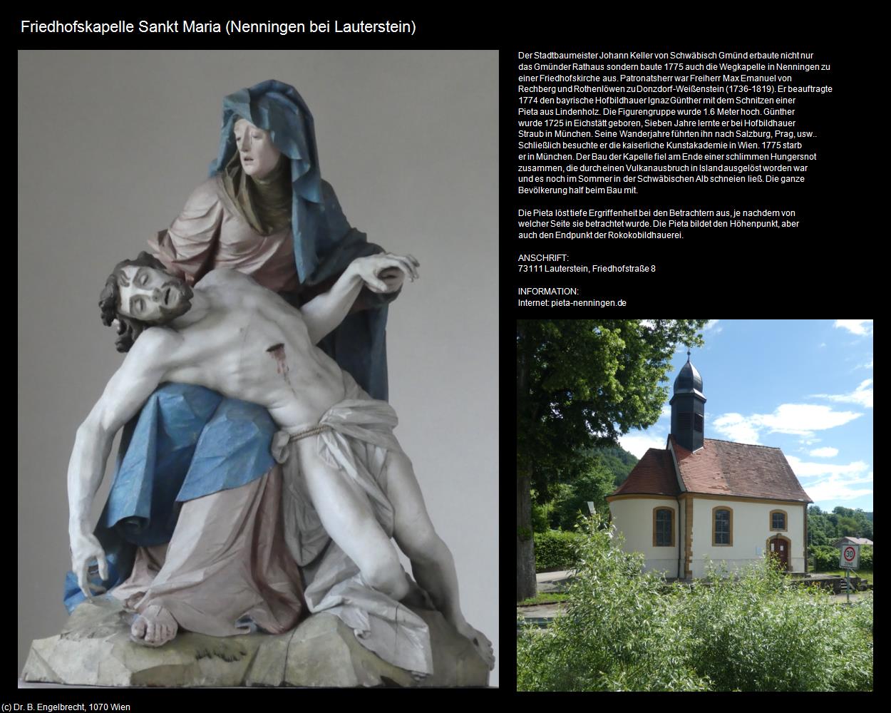 Friedhofskapelle Sankt Maria (Nenningen) (Lauterstein) in Kulturatlas-BADEN-WÜRTTEMBERG