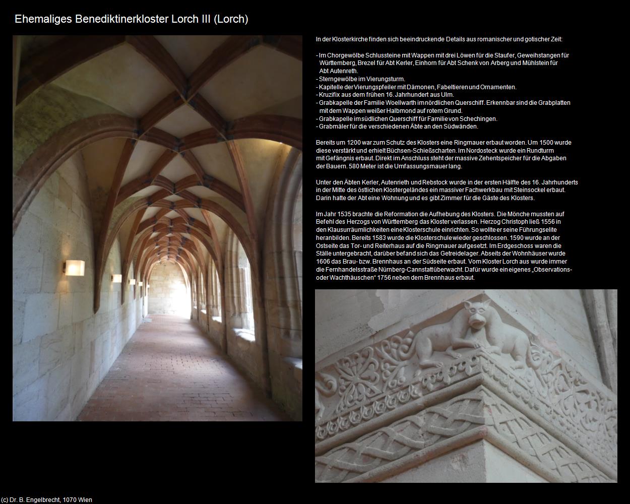 Ehem. Benediktinerkloster Lorch III    (Lorch) in Kulturatlas-BADEN-WÜRTTEMBERG