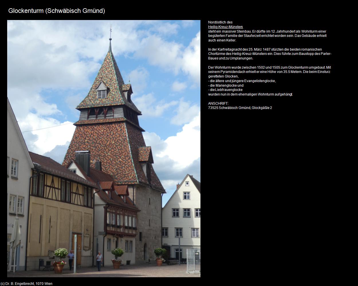 Glockenturm  (Schwäbisch Gmünd) in Kulturatlas-BADEN-WÜRTTEMBERG(c)B.Engelbrecht