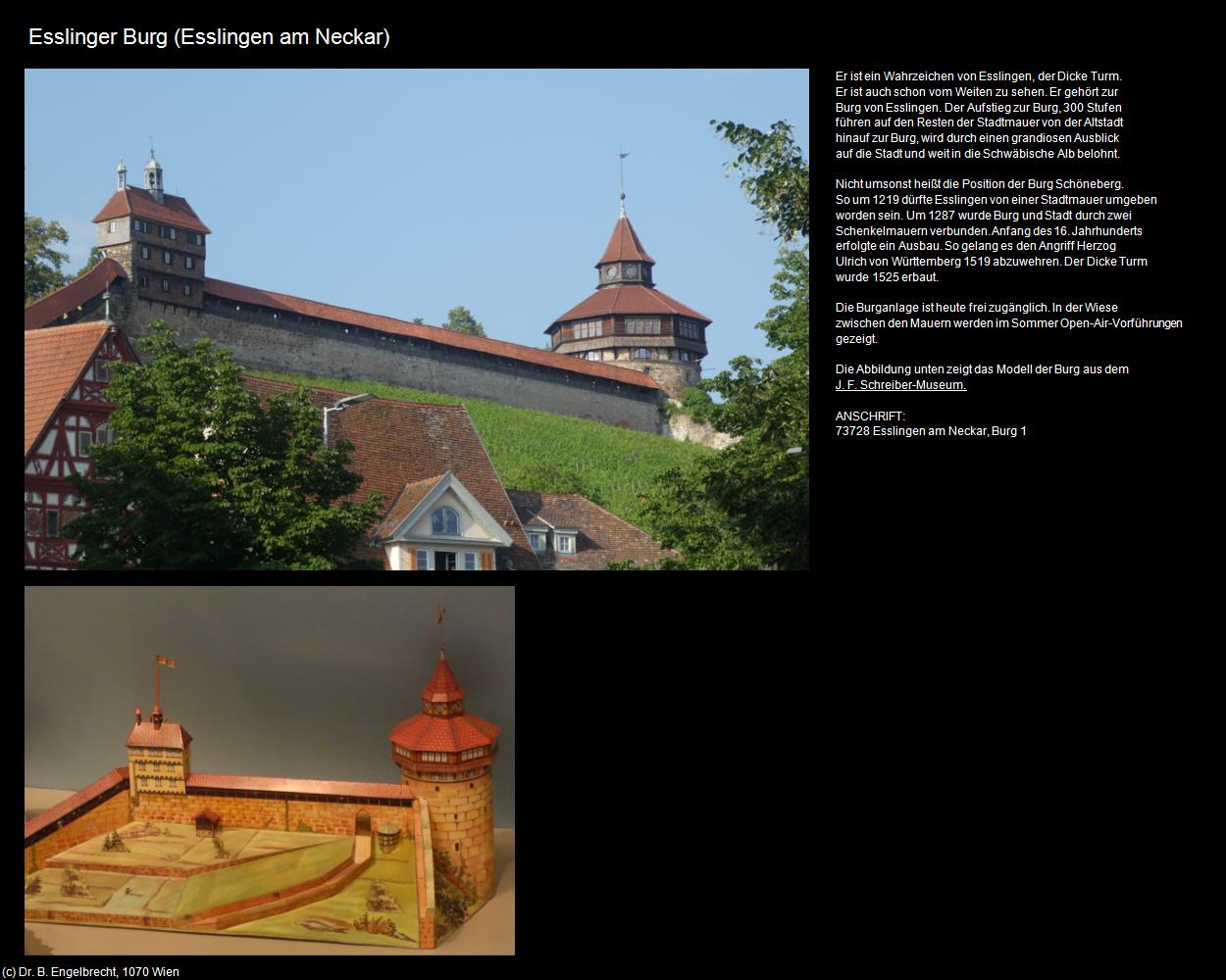 Esslinger Burg (Esslingen am Neckar) in Kulturatlas-BADEN-WÜRTTEMBERG(c)B.Engelbrecht