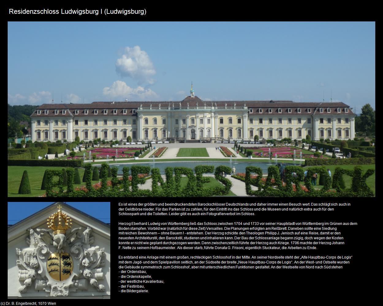 Residenzschloss Ludwigsburg I (Ludwigsburg) in Kulturatlas-BADEN-WÜRTTEMBERG