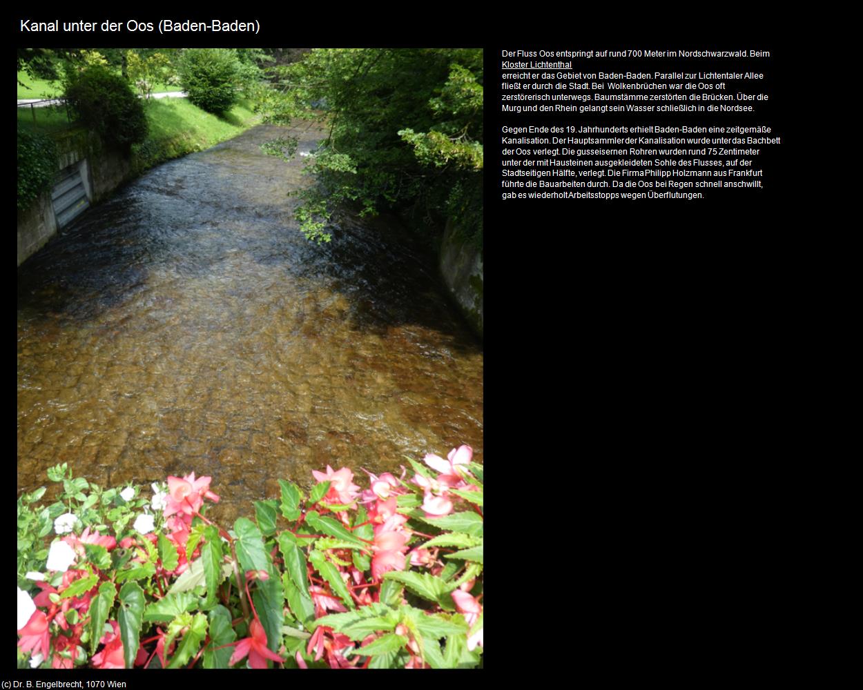 Kanal unter der Oos  (Baden-Baden) in Kulturatlas-BADEN-WÜRTTEMBERG(c)B.Engelbrecht