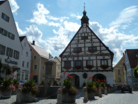 Altes Rathaus und H&uuml;bner Wasserschloss (Krumbach in Schwaben)