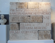 R&ouml;m. Inschrift f&uuml;r Claudius Paternus Clementianus  (Augsburg)