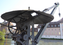 Kr&auml;ne am Linken Regnitzarm (Bamberg)