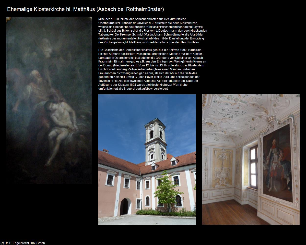 Ehem. Klosterk. hl. Matthäus (Asbach bei Rotthalmünster ) in Kulturatlas-BAYERN