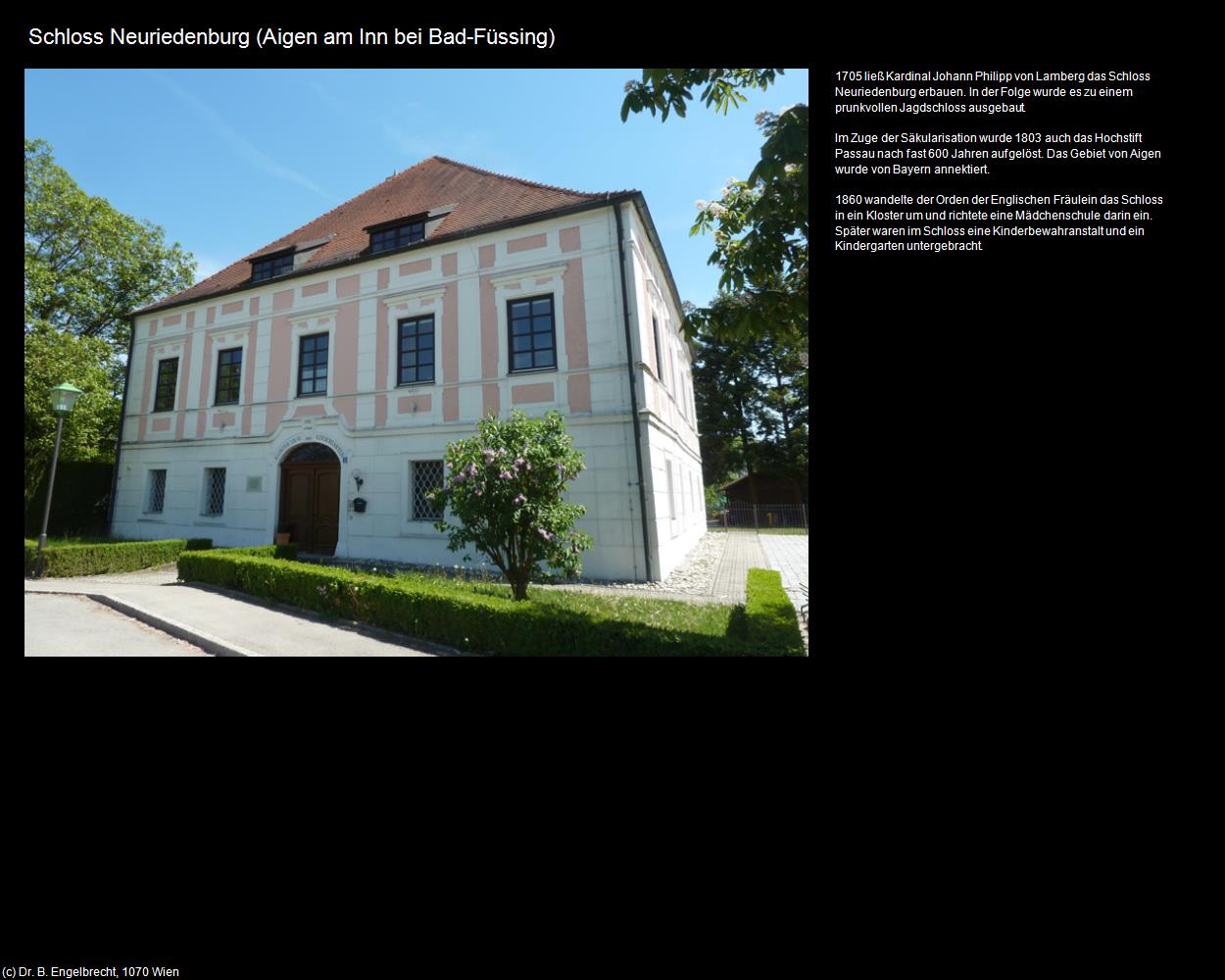 Schloss Neuriedenburg (Aigen am Inn bei Bad-Füssing) in Kulturatlas-BAYERN